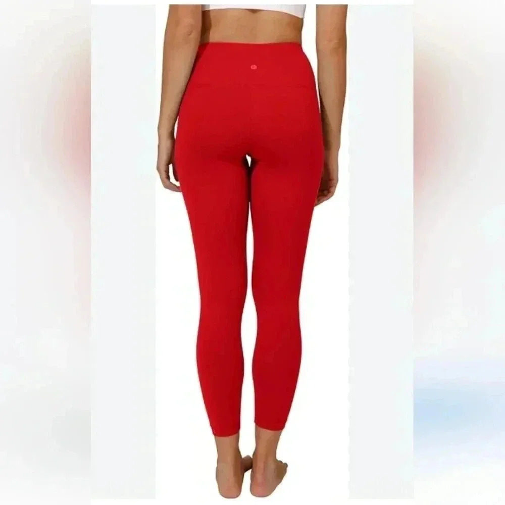 90 Degree red durable full coverage leggings.